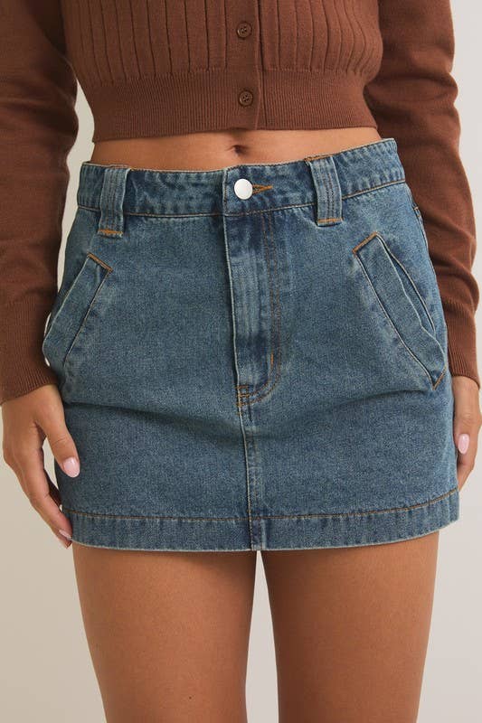 Moxie Denim Skirt