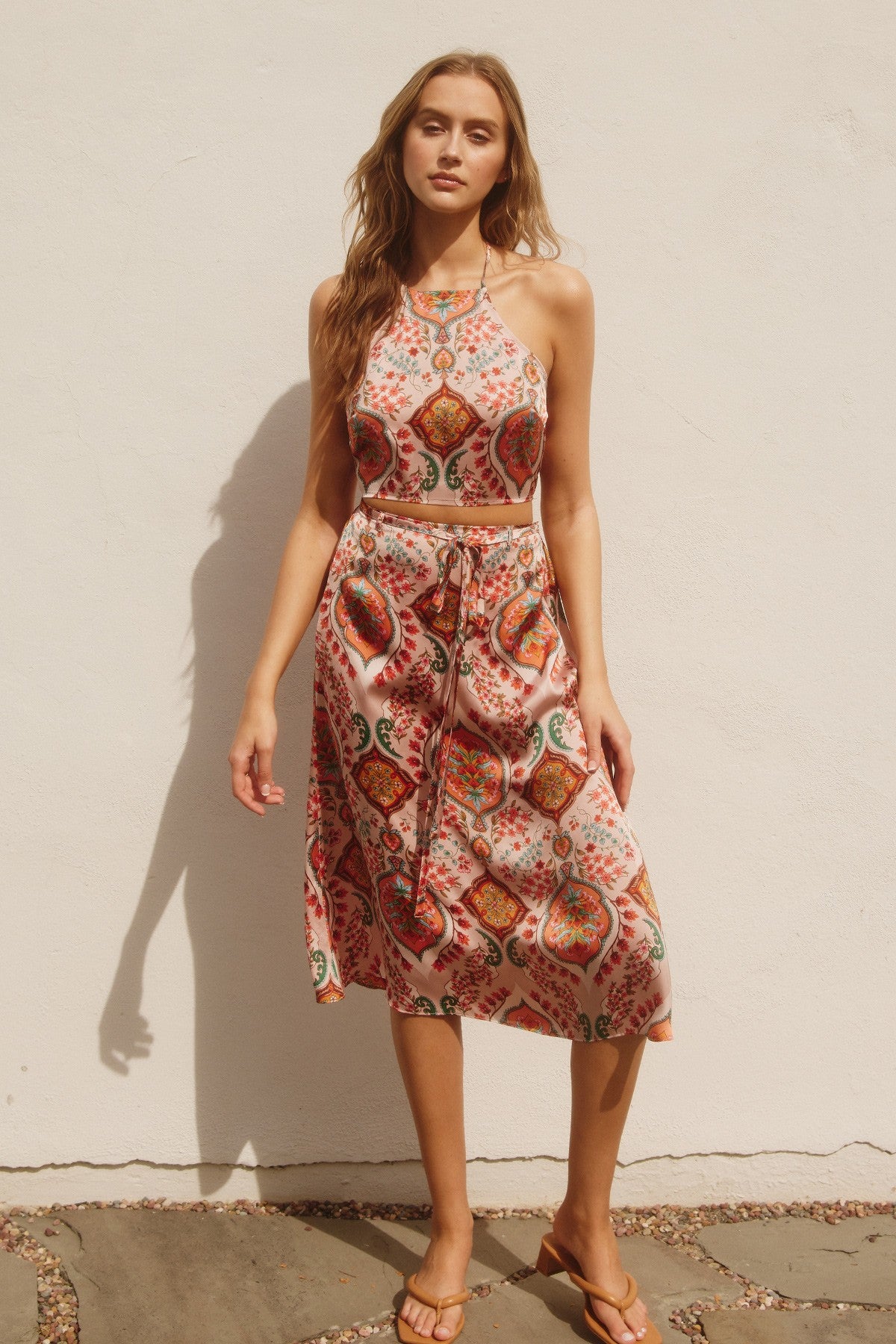 Phoenix Backless Tie Halter Top