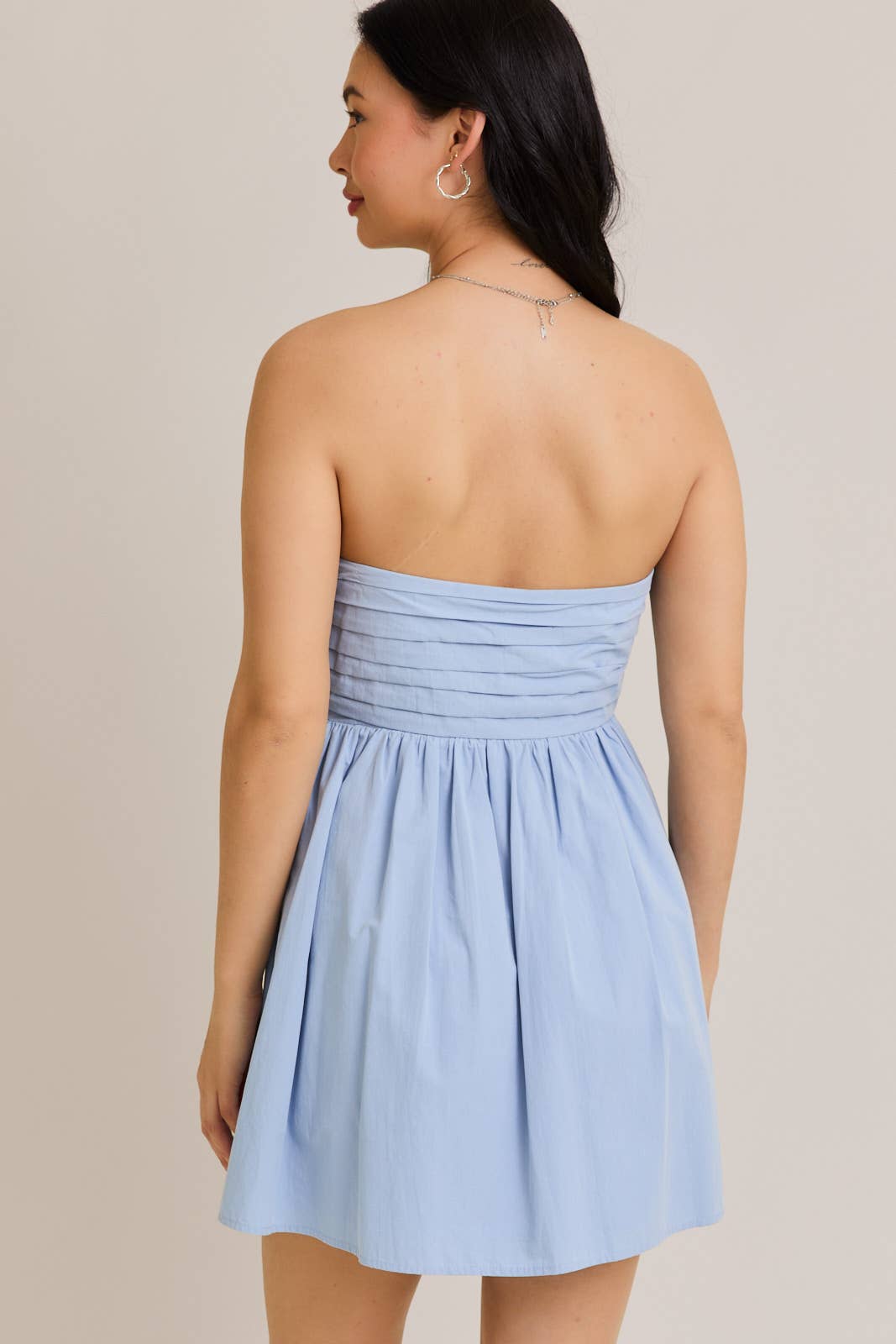 Bailey Pleated Strapless Dress