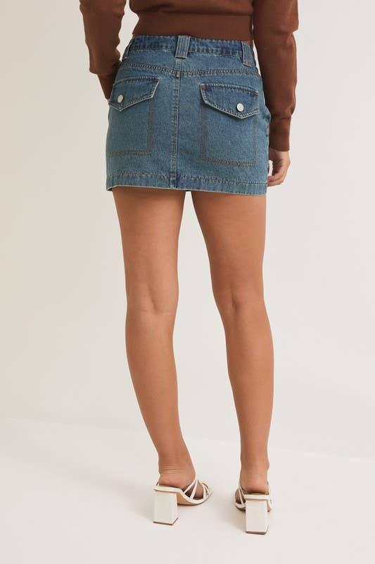 Moxie Denim Skirt