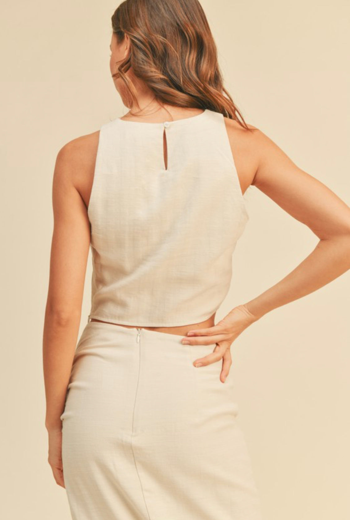 Take Me to Brunch Linen Top
