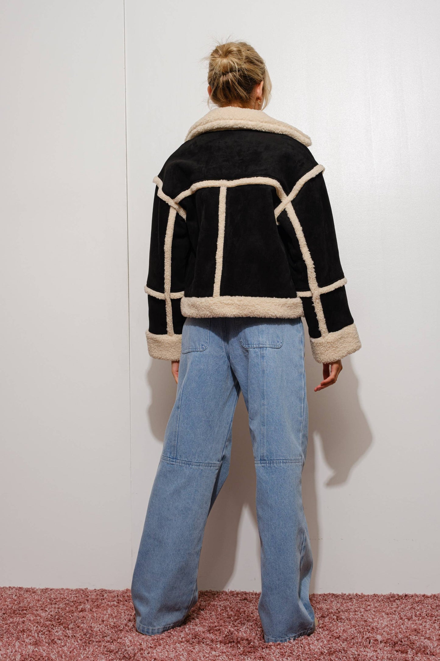 Only Rumors Suede Shearling Jacket