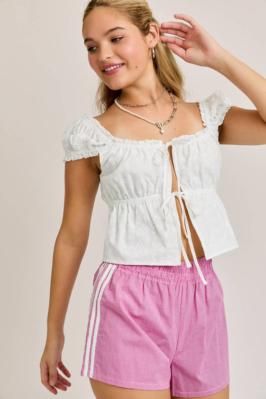 Cap Sleeve Square Neck Top