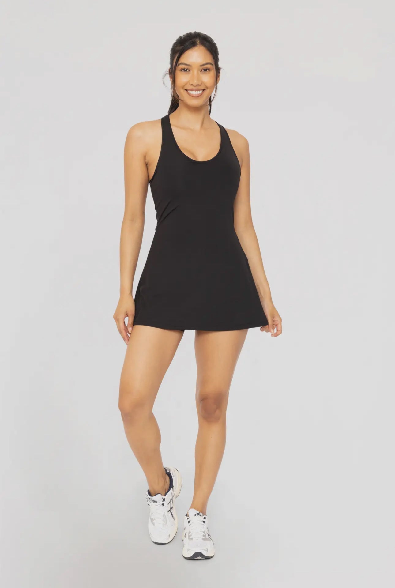 Fit & Flare Active Dress- Black