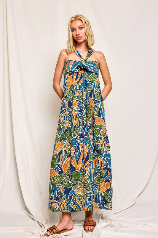 Havana Halter Neck Maxi Dress
