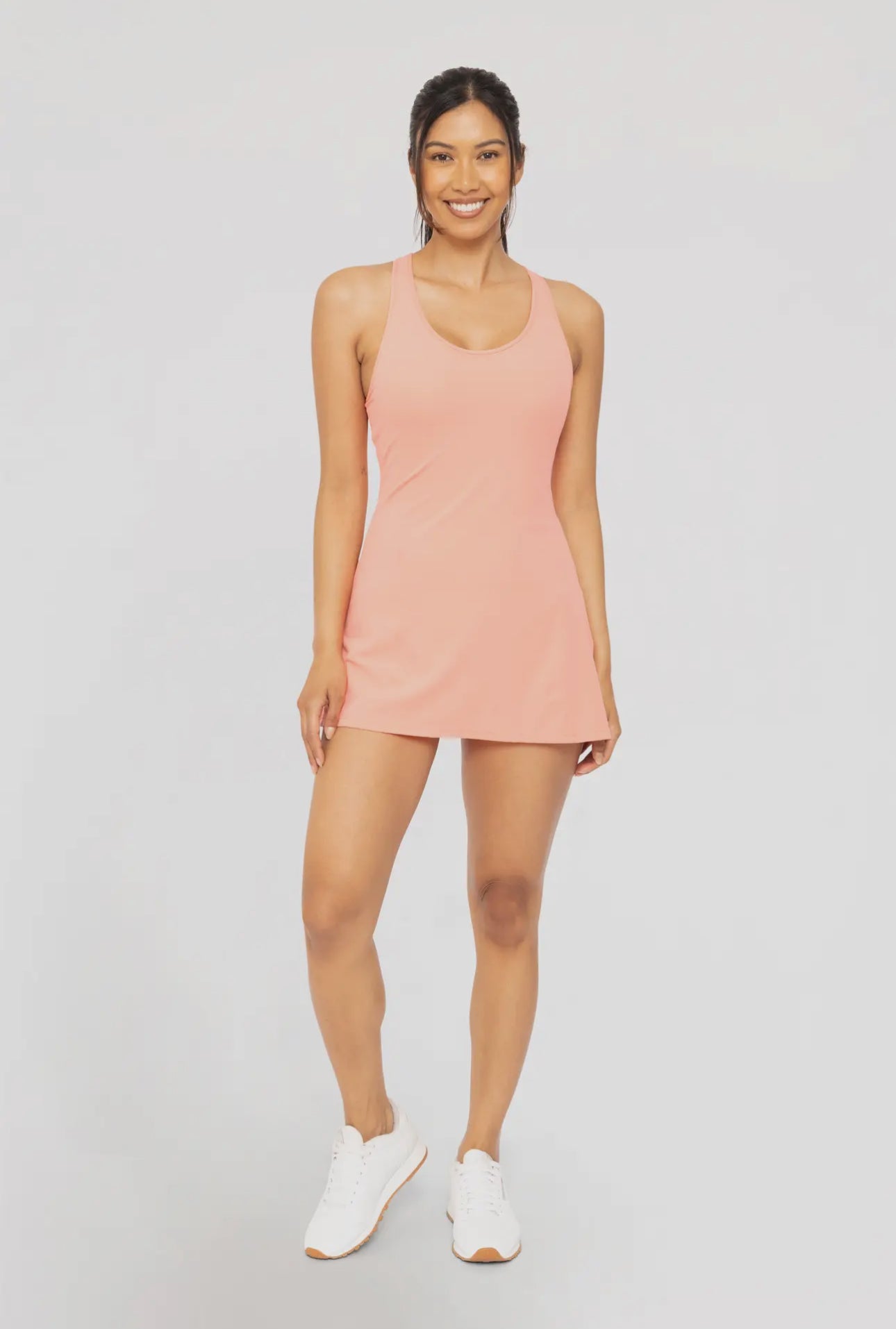 Fit & Flare Active Dress- Peach