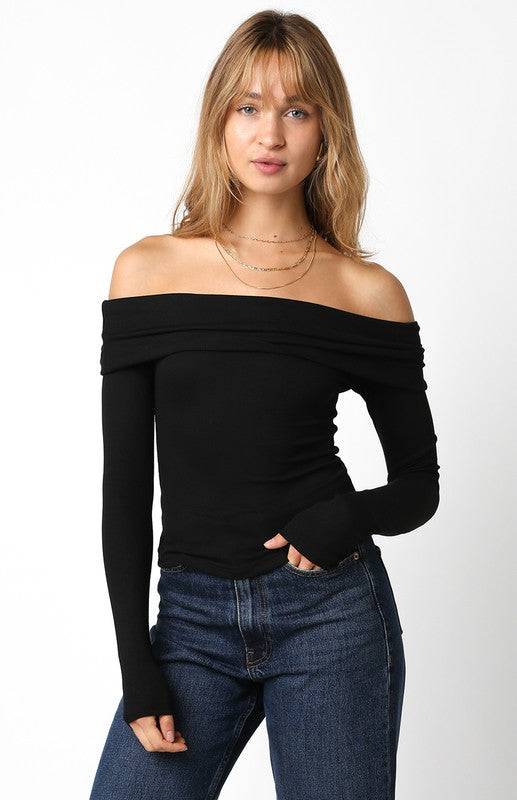 New Era Off The Shoulder Top