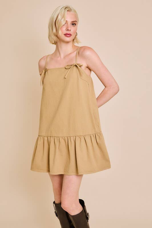 Hailee Twill Tiered Dress