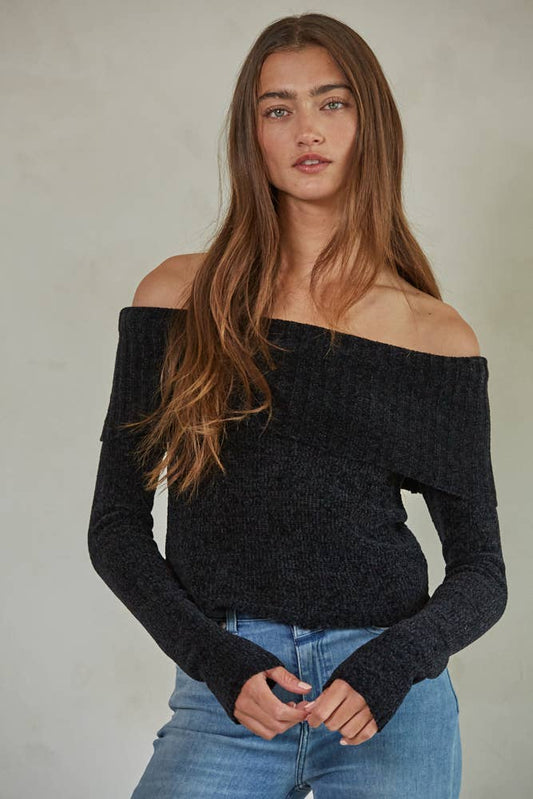 Lena Foldover Sweater